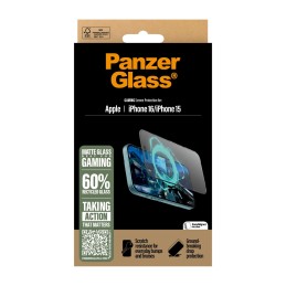 PanzerGlass Gaming Pellicola in Vetro Temperato iPhone 16 | 15 | Ultra-Wide Fit