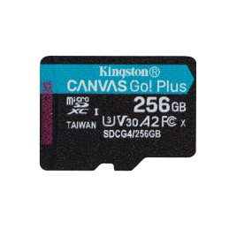 Kingston Technology 256GB microSDXC Canvas Go Plus Gen4 200R A2 U3 Einzelpaket ohne ADP