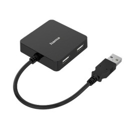 Hama 00300081 Schnittstellen-Hub USB 2.0 Type-A 480 Mbit s Schwarz