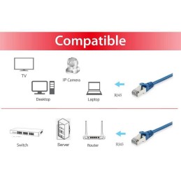 Equip 606204 cavo di rete Blu 2 m Cat6a S FTP (S-STP) Rotondo