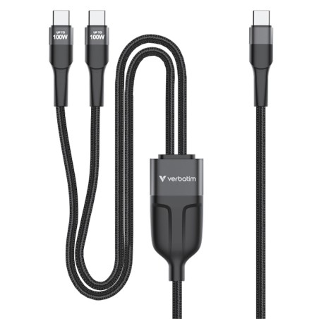 Verbatim 30279 USB Kabel USB 2.0 1,5 m USB C 2 x USB C 0,48 Gbit s 100 W Grau