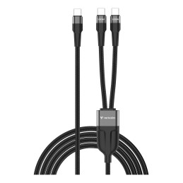 Verbatim 30279 USB cable USB 2.0 59.1" (1.5 m) USB C 2 x USB C 0.48 Gbit s 100 W Gray