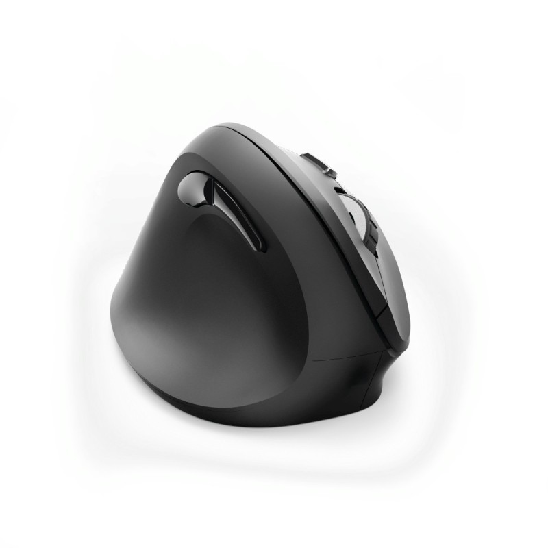 Hama | Ratón inalámbrico vertical ergonómico para zurdos "EMW-500L", 6 botones, negro
