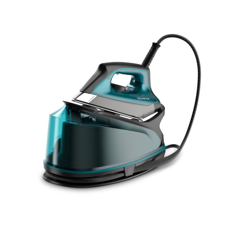 Rowenta DG7623 Pressurized steam ironing station 2200 W 1.1 L Microsteam 400 HD Laser soleplate Black, Blue