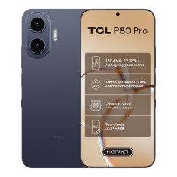 TCL P80 Pro 17,4 cm (6.83") Double SIM Android 16.0 5G USB Type-C 8 Go 256 Go 5800 mAh Bleu