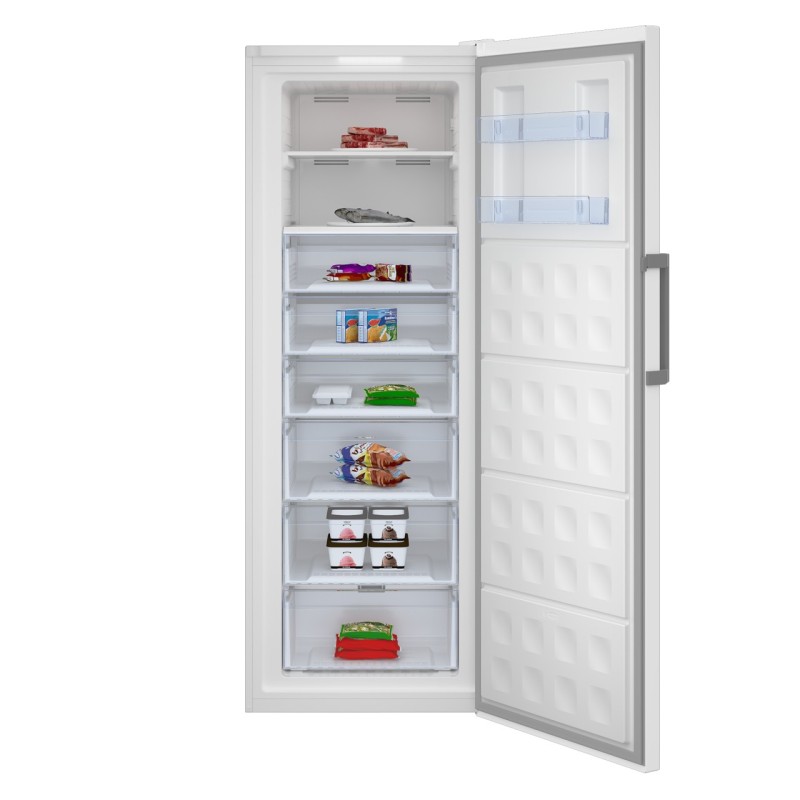 Beko RFNE448E45W Congelador vertical Independiente 404 L Blanco