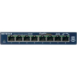 NETGEAR GS108GE network switch Unmanaged Gigabit Ethernet (10 100 1000) Blue