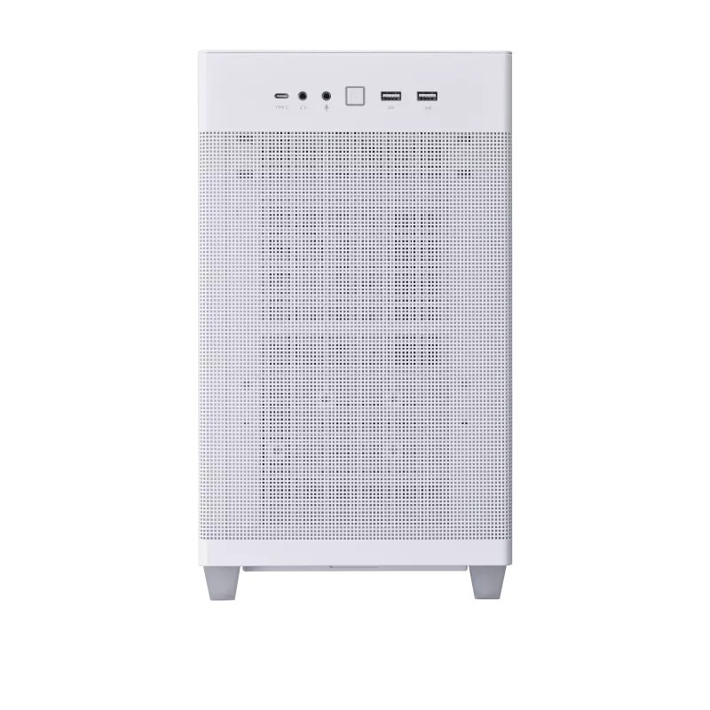 ASUS PRIME AP201 CASE TG WHITE Mini Tower Bianco