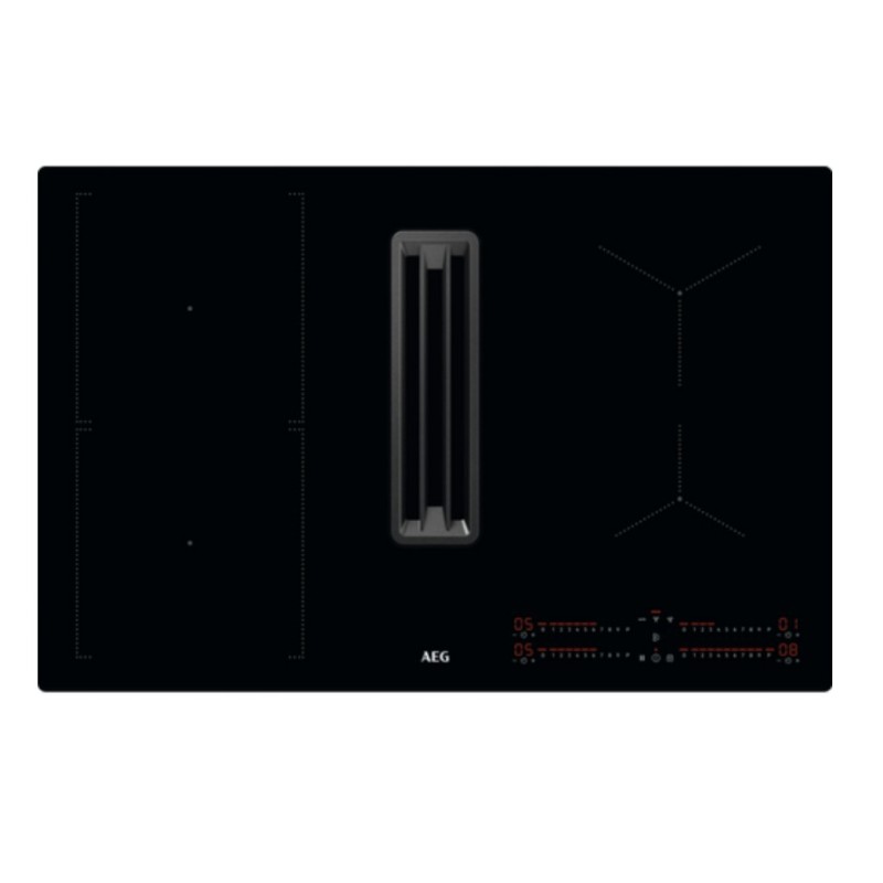AEG CCE84543CB hobs Negro Integrado 77 cm Con placa de inducción 4 zona(s) Campana integrada