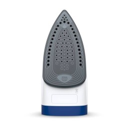 Tefal FV2838 Ferro da stiro a secco e a vapore Piastra Cerilium 2400 W Blu, Bianco