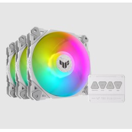ASUS TUF GAMING TF120 ARGB WHITE EDITION 3IN1 Computergehäuse Ventilator 12 cm Weiß 3 Stück(e)