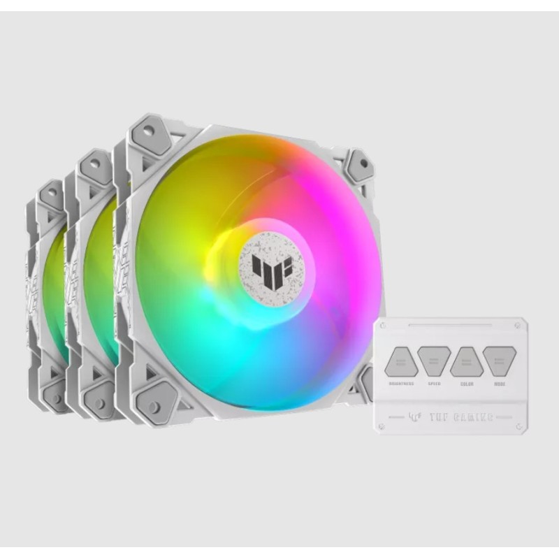 ASUS TUF GAMING TF120 ARGB WHITE EDITION 3IN1 Computer case Fan 4.72" (12 cm) 3 pc(s)