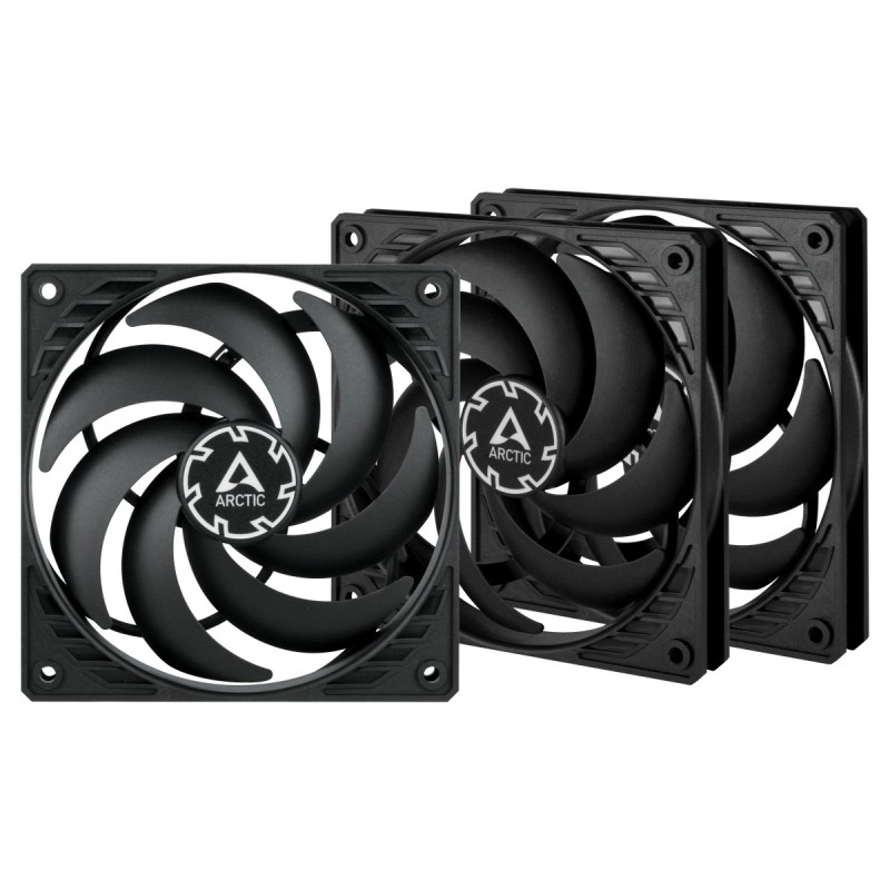 ARCTIC P12 Slim PWM PST Computer case Fan 4.72" (12 cm) Black 3 pc(s)
