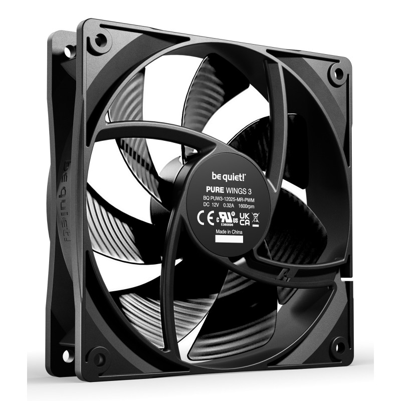 be quiet! Pure Wings 3 120mm PWM Computergehäuse Ventilator 12 cm Schwarz 1 Stück(e)