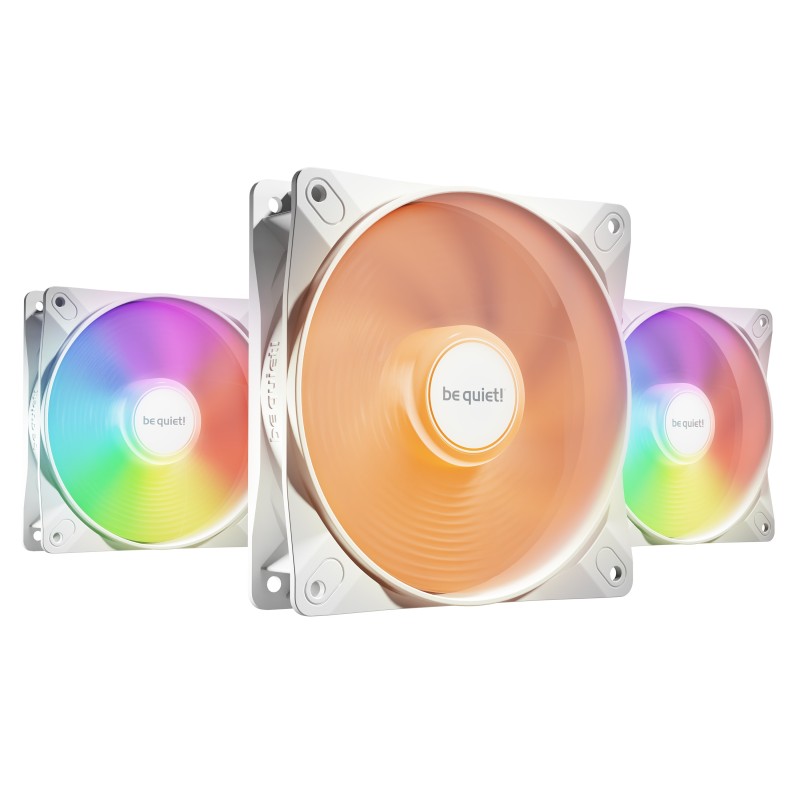 be quiet! LIGHT WINGS LX 120mm PWM High Speed 3-Pack White Case per computer Ventilatore 12 cm Bianco 3 pz
