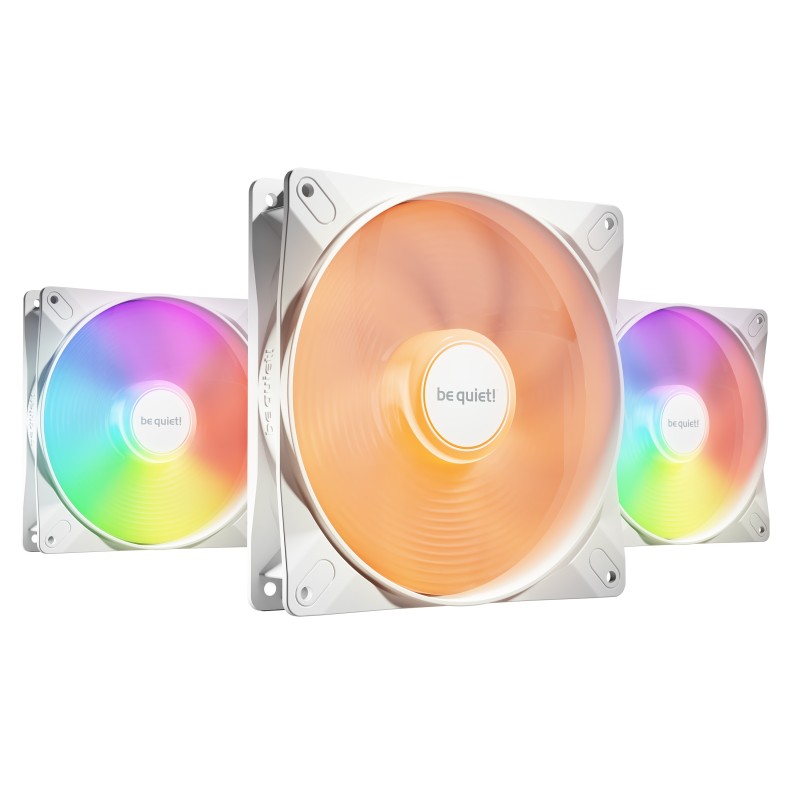 be quiet! LIGHT WINGS LX 140mm PWM 3-Pack White Case per computer Ventilatore 14 cm Bianco 3 pz