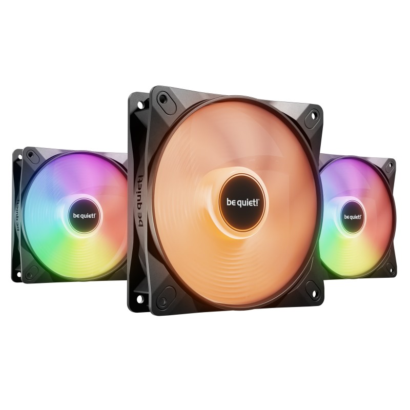 be quiet! LIGHT WINGS LX 120mm PWM 3-Pack Black Computer case Fan 4.72" (12 cm) 3 pc(s)