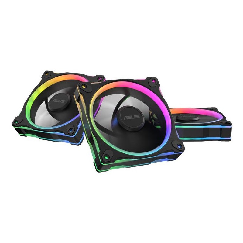ASUS Prime MR120 Fan ARGB Reverse Black 3in1 Boitier PC Ventilateur 12 cm Noir 3 pièce(s)