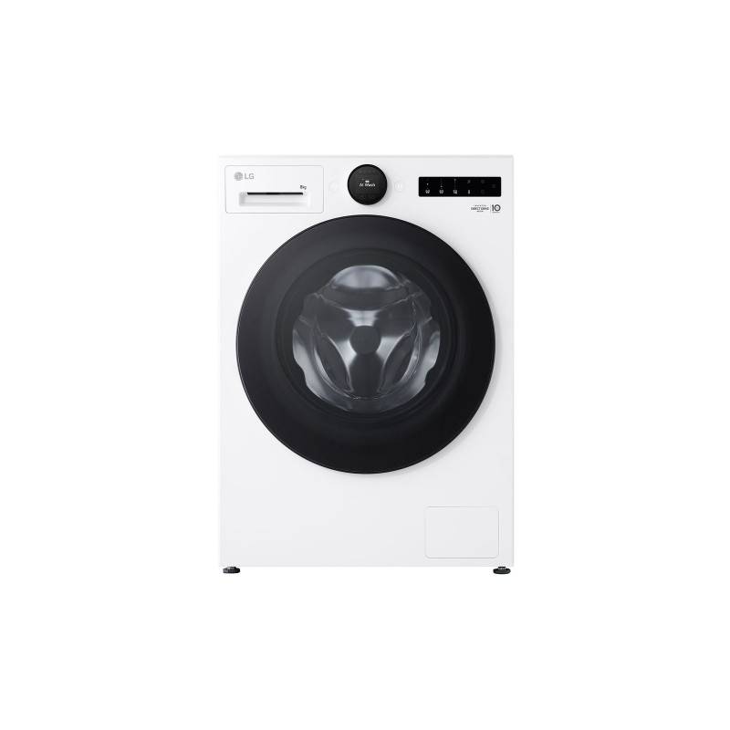 LG F4WX808YC machine à laver Charge avant 8 kg 1400 tr min Blanc