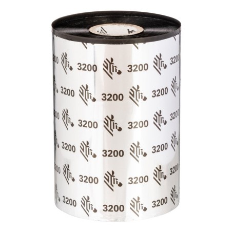 Zebra 3200 Wax Resin thermal ribbon 17716.5" (450 m) Black