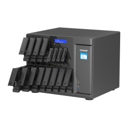 QNAP TS-1655 NAS Tower Intel Atom® C5125 8 GB DDR4 0 TB QNAP Turbo System Schwarz