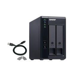 QNAP TR-002 caja para disco duro externo Carcasa de disco duro SSD Negro 2.5 3.5"