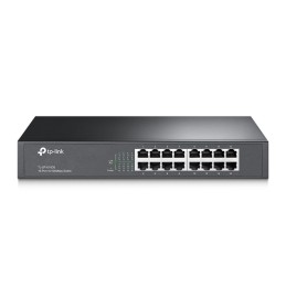 TP-Link TL-SF1016DS commutateur réseau Non-géré Fast Ethernet (10 100) 1U Noir