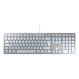 CHERRY KC 6000 SLIM FOR MAC teclado Oficina USB QWERTZ Alemán Plata