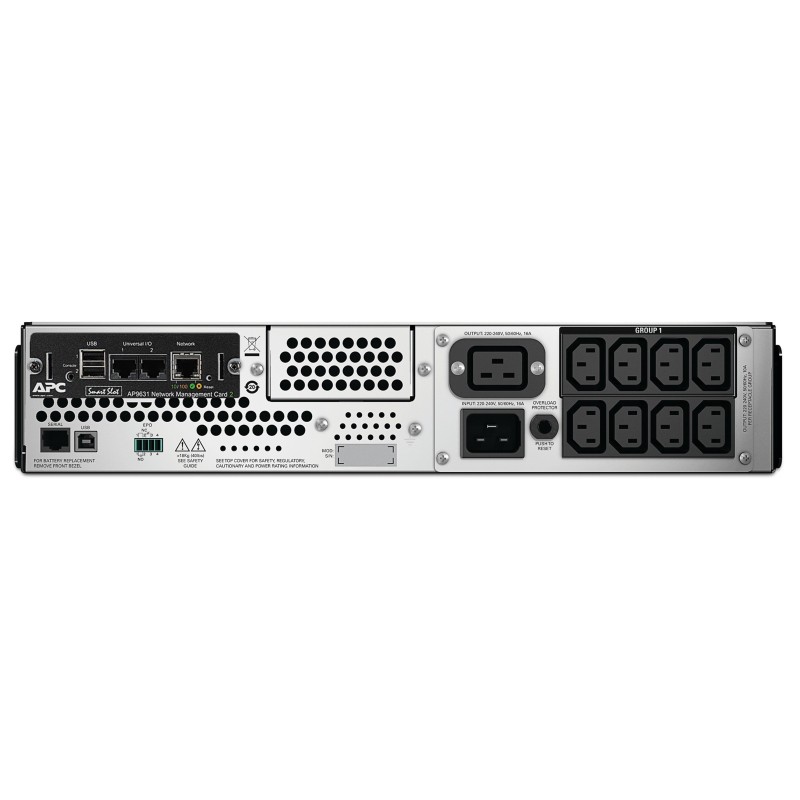 APC Smart-UPS SMT2200RMI2UNC – 8x C13, 1x C19, USB, Rack-montierbar, NMC, 2200VA