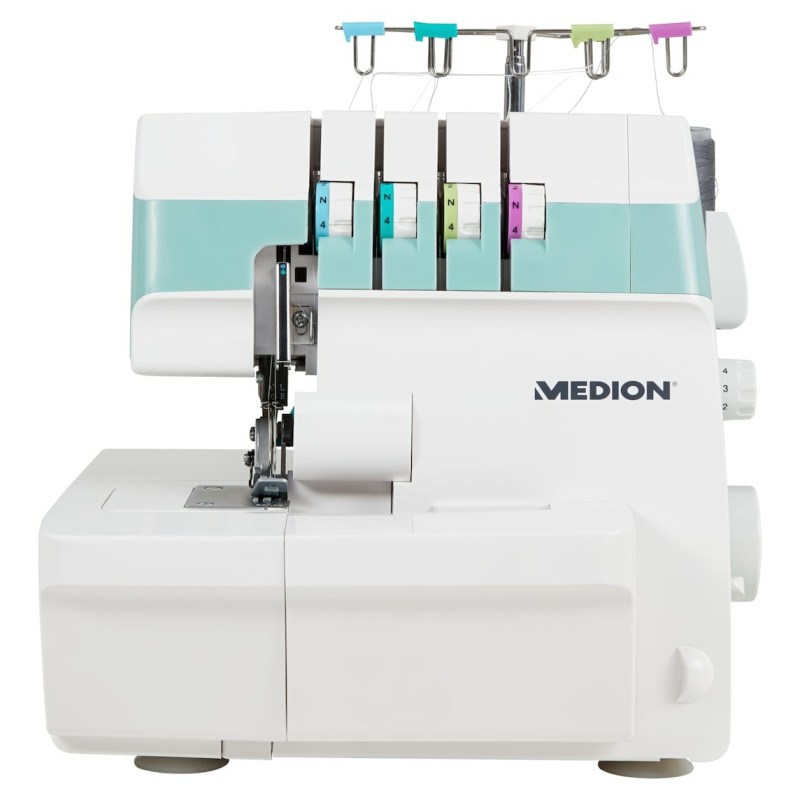 MEDION 90 W Leistung, LED Licht, nähen mit 4 Fäden gleichzeitig, umfangreiches Zubehör