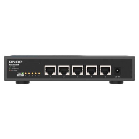 QNAP QSW-3205-5T switch di rete Non gestito 10G Ethernet (100 1000 10000) Desktop Nero